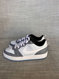 Nike Court Borough Low 2 Kids Sneaker 6.5Y Gray/White/Blue
