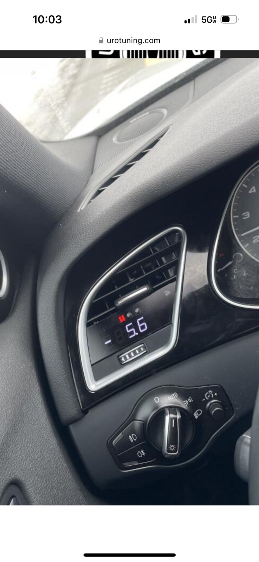 P3 V3 OBD2 Gauge And Injen X-Pedal Pro For Audi A4 B8 And Some VWs