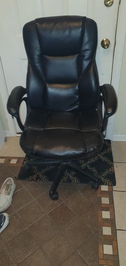 Adjustable Office Chair Leather No Holds 