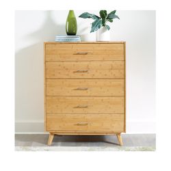 Dresser 5-drawer natural Bamboo
