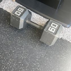 60 lb dumbbell single