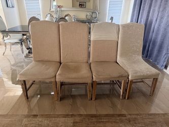Set of 4 Upholstered Dining Chairs