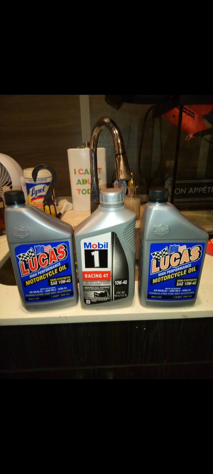 Motorcycle Oil + Auto Oil 