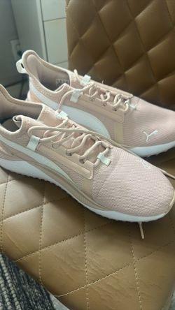Pink puma shoes