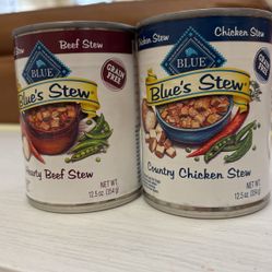 12 Cans Blue Buffalo Blue's Stew Natural Wet Dog Food,