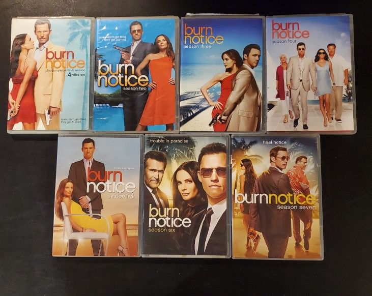 Burn Notice – Seasons 1–7 Complete DVD Set (Like New)