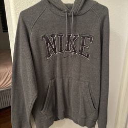 Nike Men’s Grey Hoodie Size Medium 