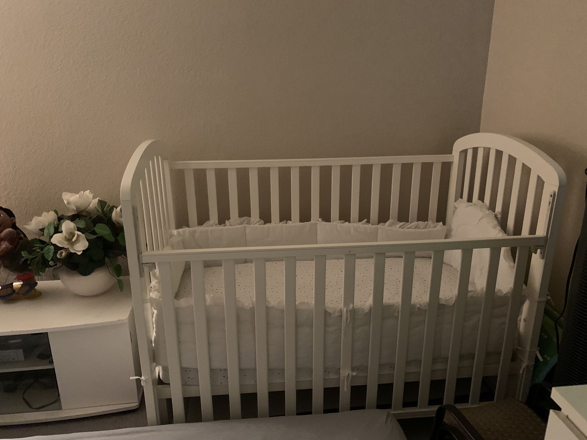 White Baby Crib