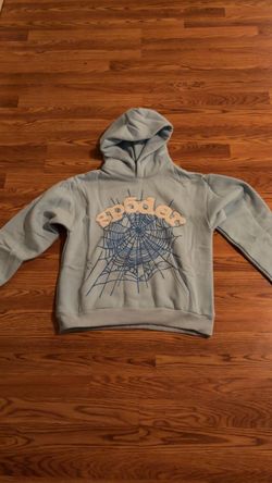 Sp5der Hoodie Light Blue