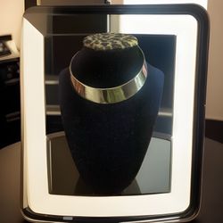 Vintage Gold Plated Brass Hinged Collar Necklace