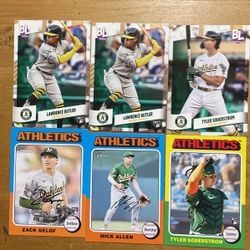 OAKLAND ATHLETICS 25 CARD LOT 