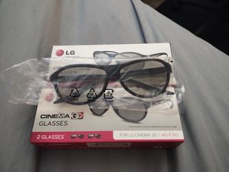 2 Pairs LG Cinema 3D Glasses