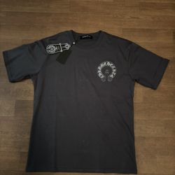 Chrome Hearts Gray And Black Shirt