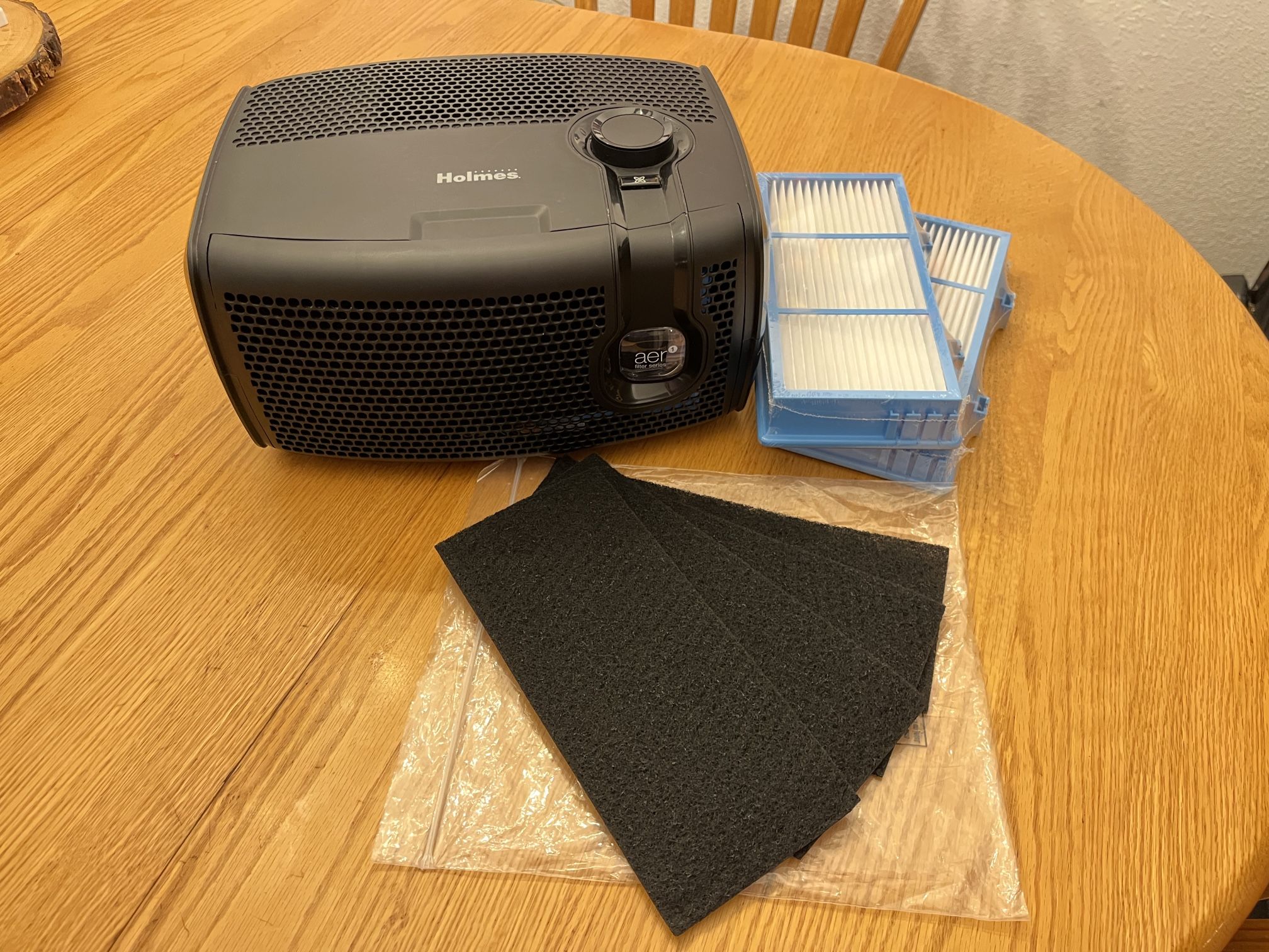 Holmes Aer1 Desktop HEPA Air Purifier with Visipure Filter Viewing Window