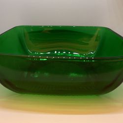 Colored glass bowl