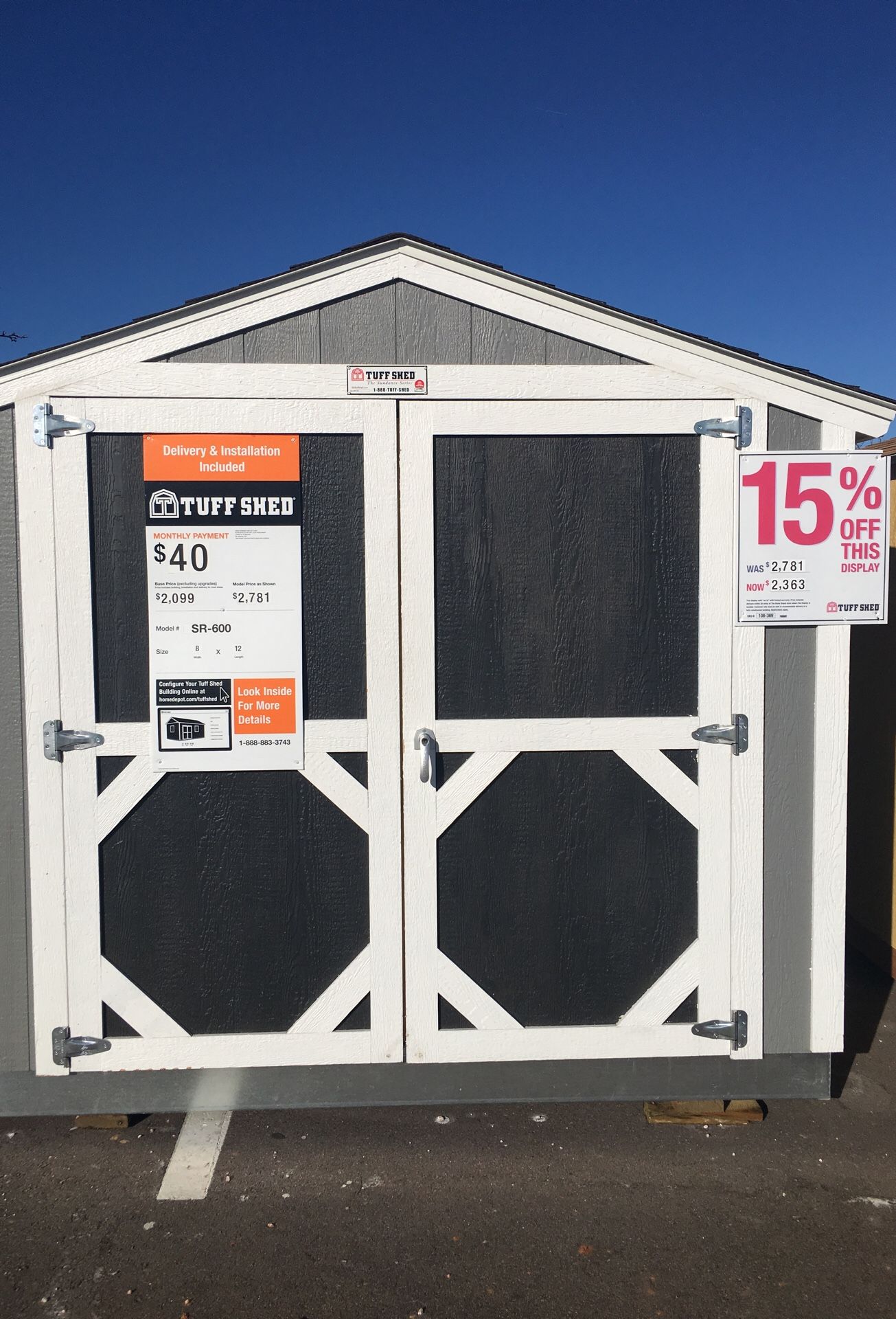 Tuff Shed Display For Sale