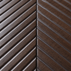 WALLSMARK Espresso Chevron PS Wall Panel