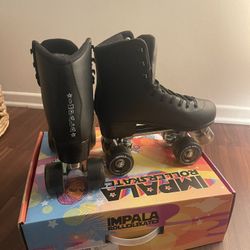 NEW Impala Roller Skates Black Size 8