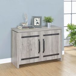 Brand New Grey Driftwood Accent Cabinet
