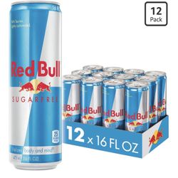 12 Pack Sugar Free Red Bull