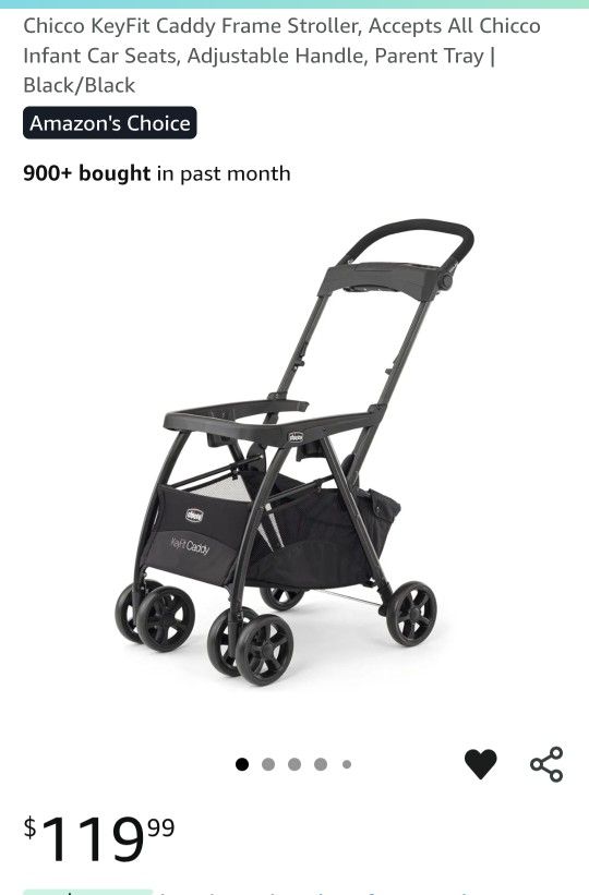 Chicco Keyfit infant car seat and Caddy Stroller