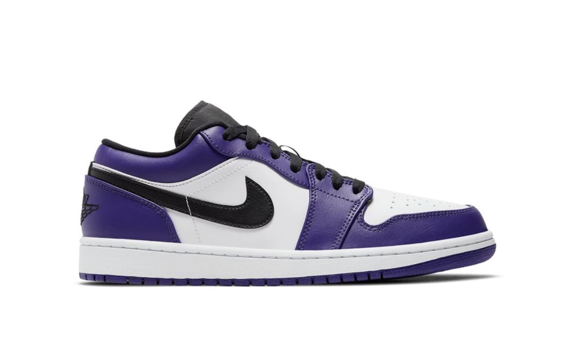 Jordan 1 low court purple / size 10