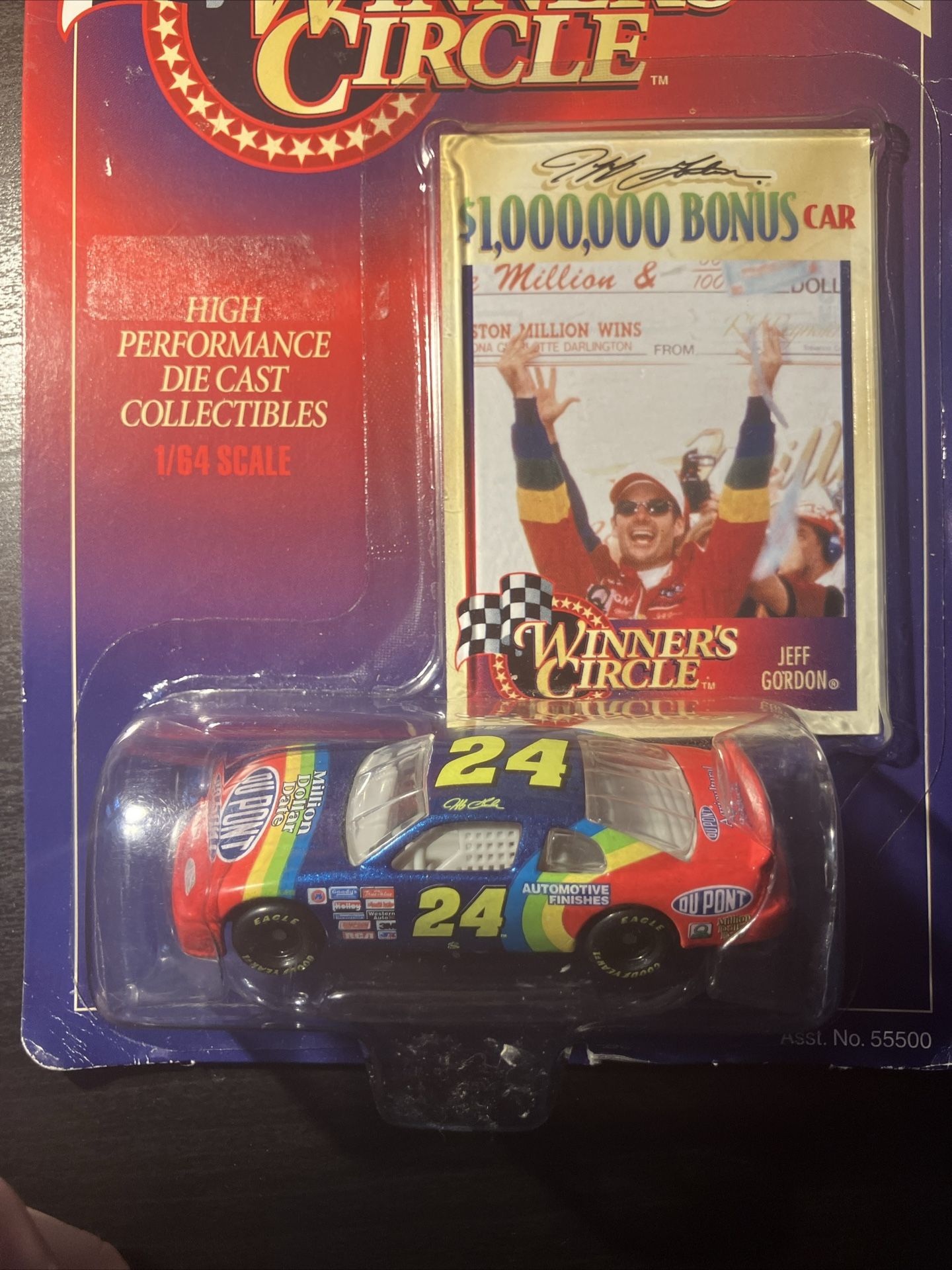 1997 1/64 Scale Jeff Gordon Winners Circle W/ Driver Card
