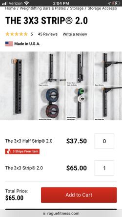 Rogue Fitness The 3 X 3 Wall Strip 2.0 - Brand New for Sale in