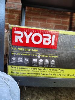 7-inch Ryobi wet tile saw
