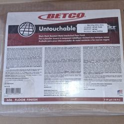 Betco Untouchable Floor Finish with SRT, 5 gal Bag-in-Box 606B500