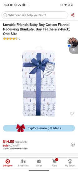 Unopened New Receiving Blankets