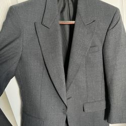 grey mens blazer/ suit jacket