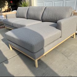Brand New. Mid Century Modern Sectional Sofa. Price $795. (Retail Value $2200+)