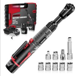 Alloypower 3/8" 12V Extended Cordless Ratchet Wrench Kit - 60 Ft