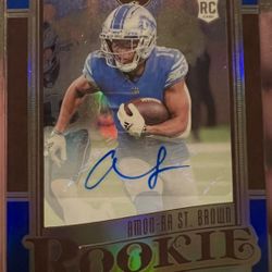 2021 Legacy Amon-Ra St.Brown Blue Prizm Auto 6/10 🥶🥶🥶
