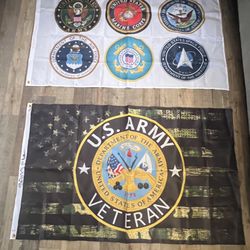 Used Military Flag Size 3ftx5ft 