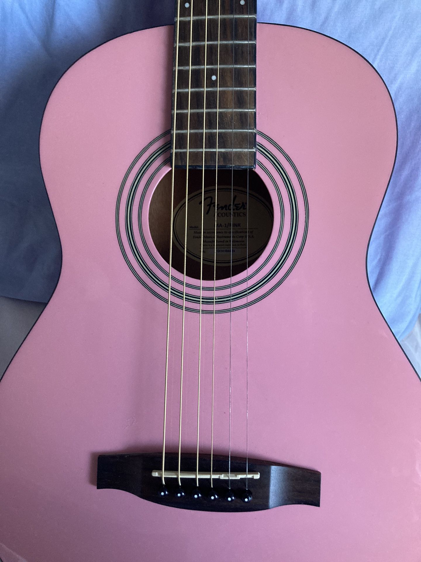 Acoustic Guitar Pink 