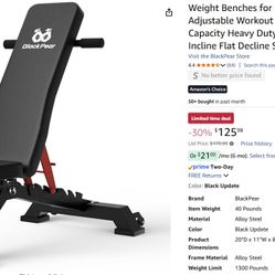 Heavy Duty Workout Bench 