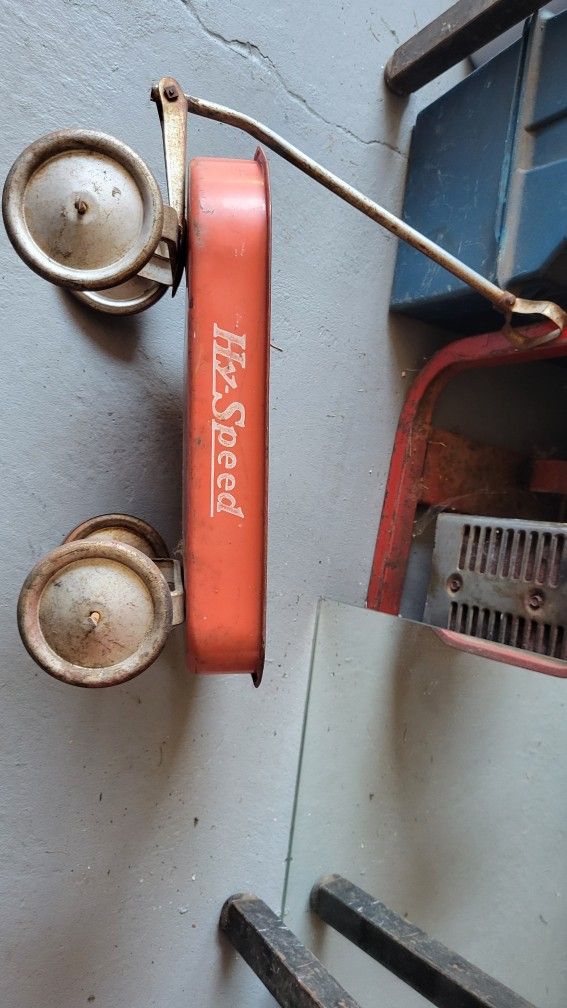 Antique Hi-Speed Kids Small Steel Wagon