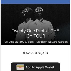 Twenty One Pilots Concert Tickets - 4 - Madison Square Garden New York