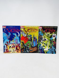 DRACULA VLAD the IMPALER #1-3 Complete Set With Trading Cards 1993 Topps Comics