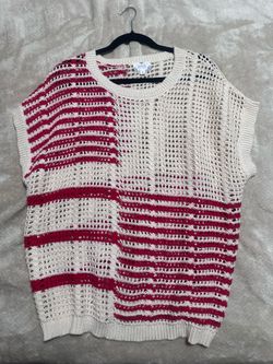 NWOT Plus size crochet knit top size 1X