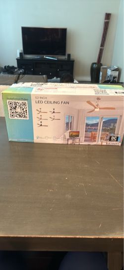 52 Inch LED Ceiling Fan with DC Motor