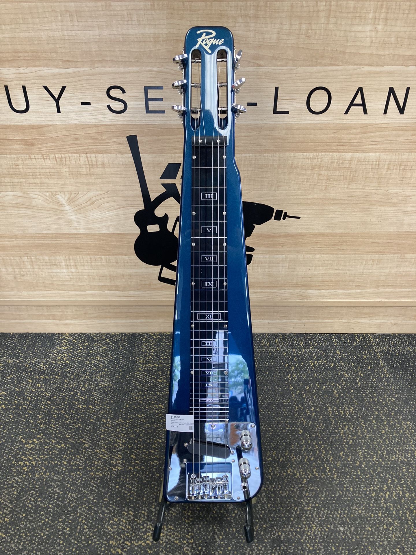 RLS-1 Lap Steel Guitar With Stands and Gig Bag Metallic