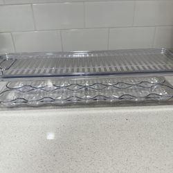 NEW Clear Fridge Egg Holder Organizer - $3