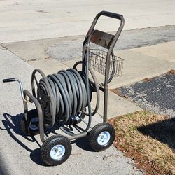 Garden Hose with Cart / 100ft hose