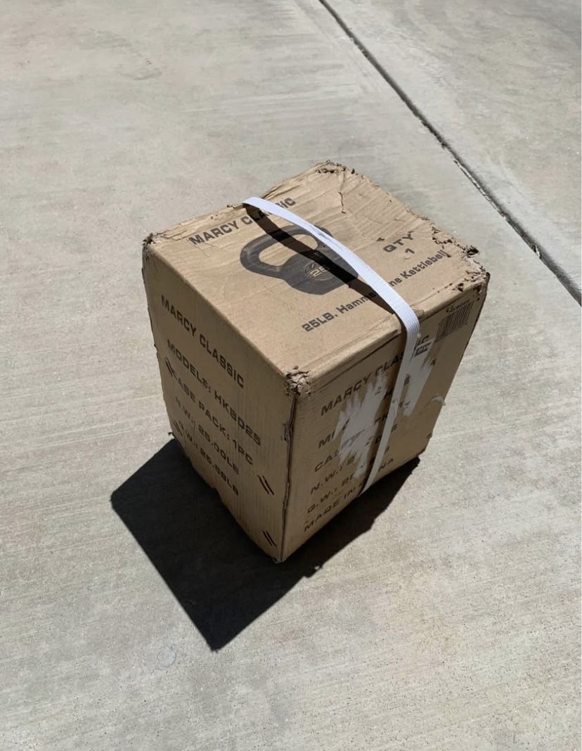 New Marcy Classic Hammertone 25lb Kettlebell Weight
