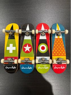 4x Tech Deck Chocolate Series 96 MM Finger Board Skateboards (2000s)