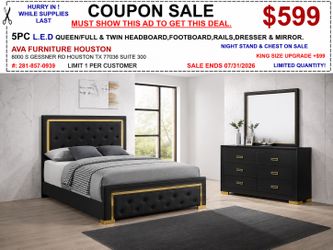 5pc queen bed set
