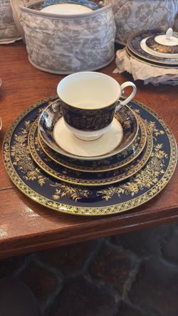 Vintage Mikasa Buckingham Cobalt Blue Collection